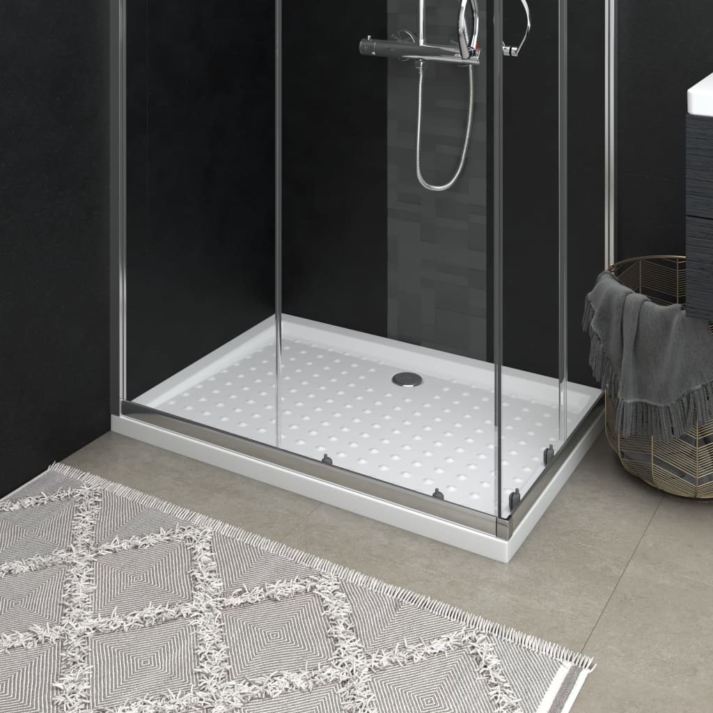 brusekar med dupper 70x100x4 cm ABS hvid