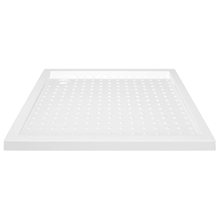 brusekar med dupper 80x80x4 cm ABS hvid