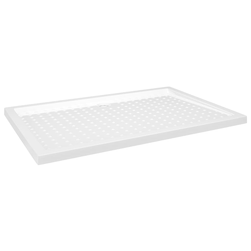brusekar med dupper 80x120x4 cm ABS hvid billede