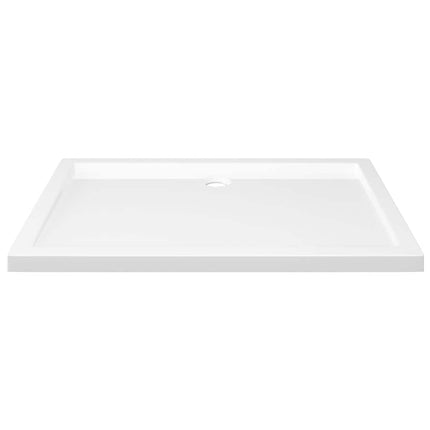 brusekar 70x100 cm ABS rektangulært hvid