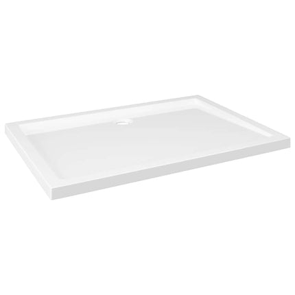 brusekar 80x110 cm ABS rektangulært hvid
