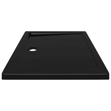 brusekar 80x100 cm ABS rektangulært sort