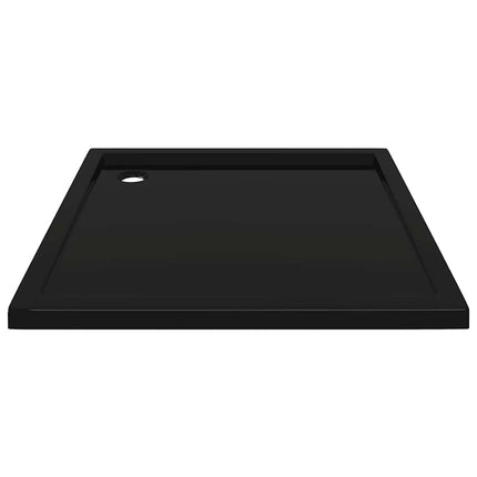 brusekar 90x90 cm ABS firkantet sort