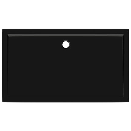 brusekar 70x120 cm ABS rektangulært sort