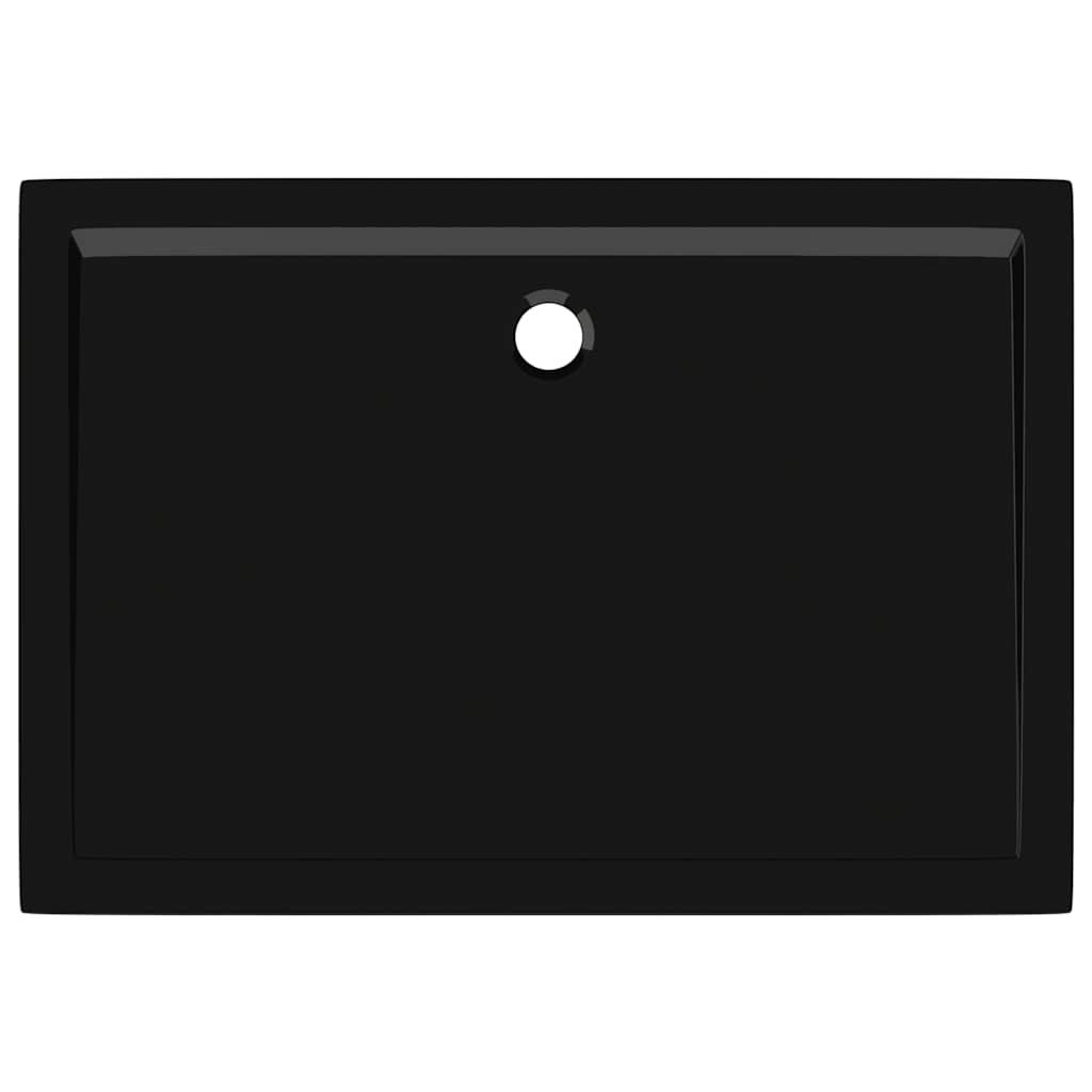 brusekar 80x110 cm ABS rektangulært sort