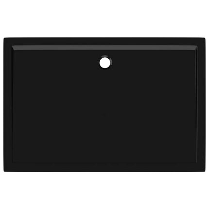 brusekar 80x120 cm ABS rektangulært sort