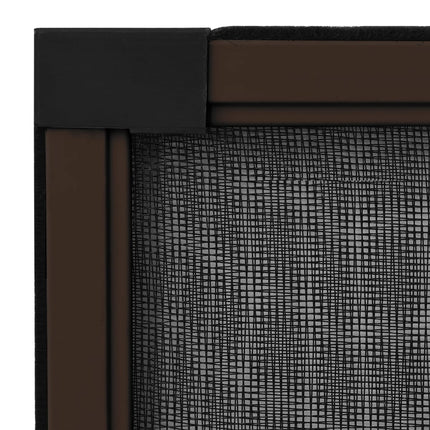 udvideligt insektnet til vinduer (75-143)x50 cm brun