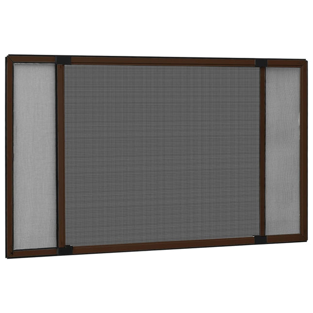 udvideligt insektnet til vinduer (100-193)x75 cm brun