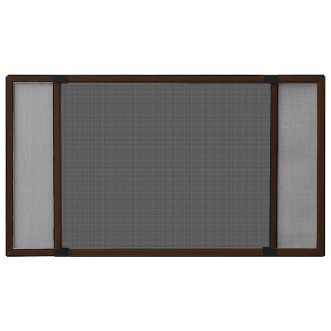 udvideligt insektnet til vinduer (100-193)x75 cm brun