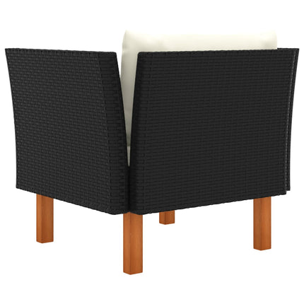 havesofa polyrattan og massivt eukalyptustræ