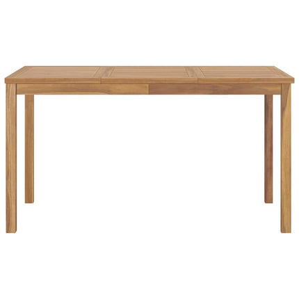 havebord 140x80x77 cm massivt teaktræ