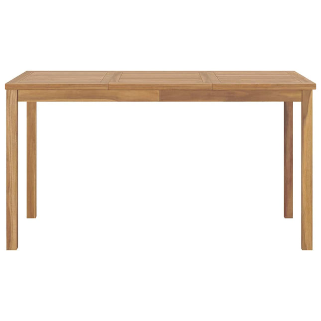 havebord 140x80x77 cm massivt teaktræ
