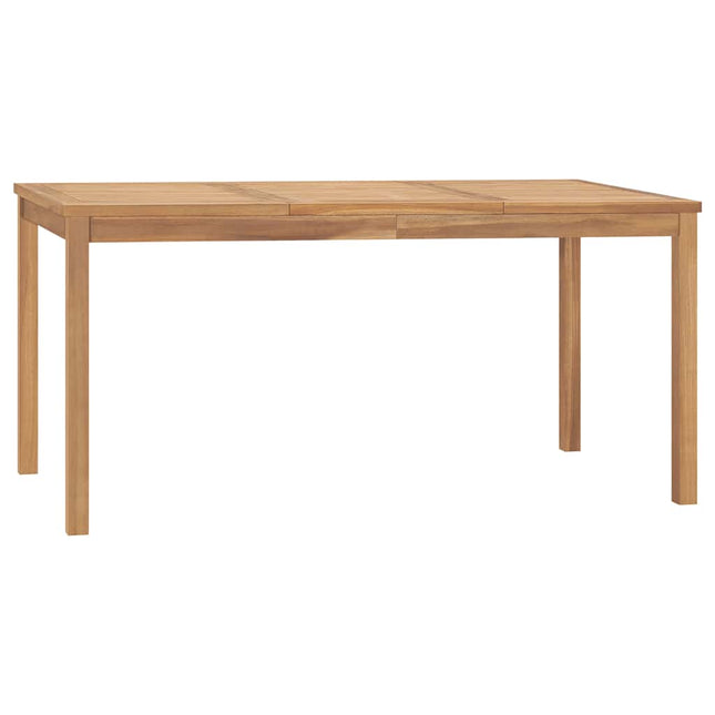 havebord 160x80x77 cm massivt teaktræ