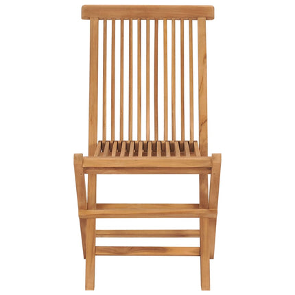 foldbare havestole 2 stk. massivt teaktræ