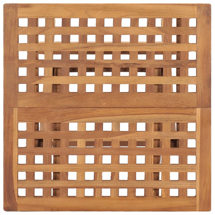 foldbart havebord 50x50x50 cm massivt teaktræ