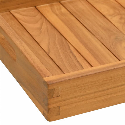 serveringsbakke 60x35 cm massivt teaktræ