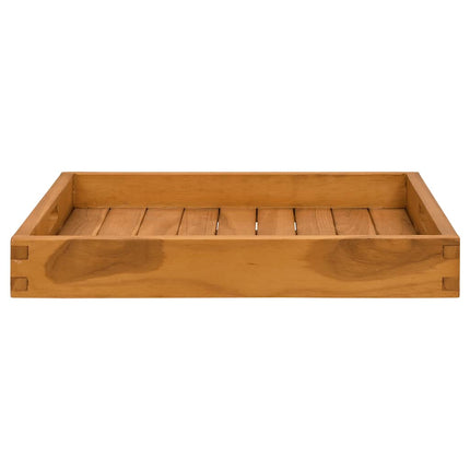 serveringsbakke 50x50 cm massivt teaktræ