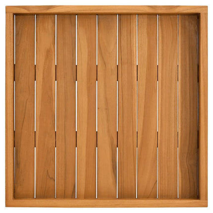 serveringsbakke 50x50 cm massivt teaktræ