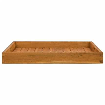 serveringsbakke 60x60 cm massivt teaktræ