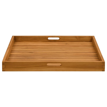 serveringsbakke 70x70 cm massivt teaktræ