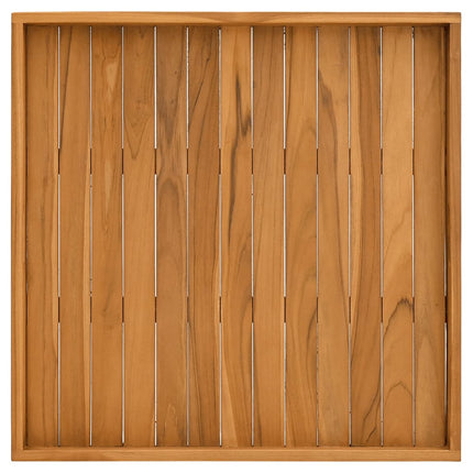 serveringsbakke 70x70 cm massivt teaktræ