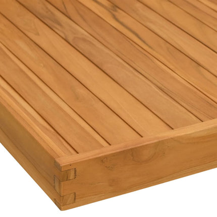 serveringsbakke 70x70 cm massivt teaktræ