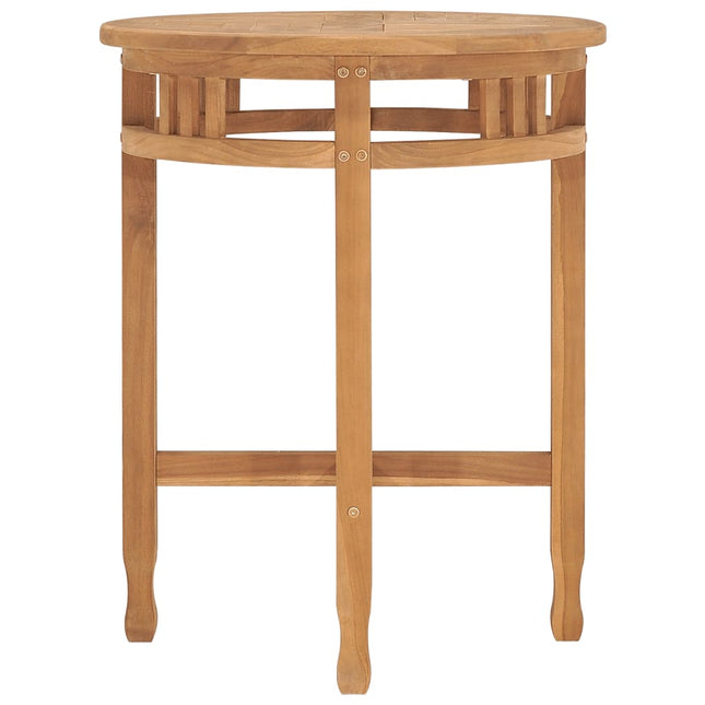 bistrobord Ø60x75,5 cm massivt teaktræ