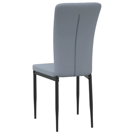 spisebordsstole 4 stk. velour lysegrå