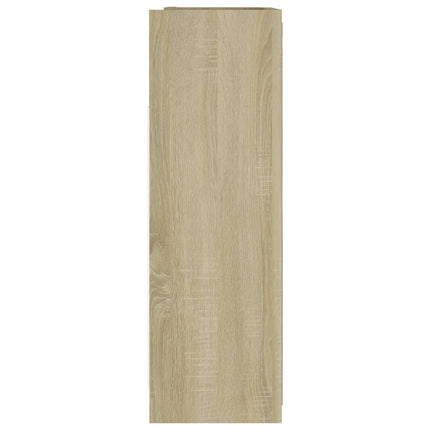 badeværelsesskab spejl 62,5x20,5x64cm konstrueret træ sonoma-eg