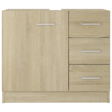 underskab til håndvask 63x30x54 cm konstrueret træ sonoma-eg