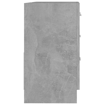 underskab til håndvask 63x30x54 cm konstrueret træ betongrå
