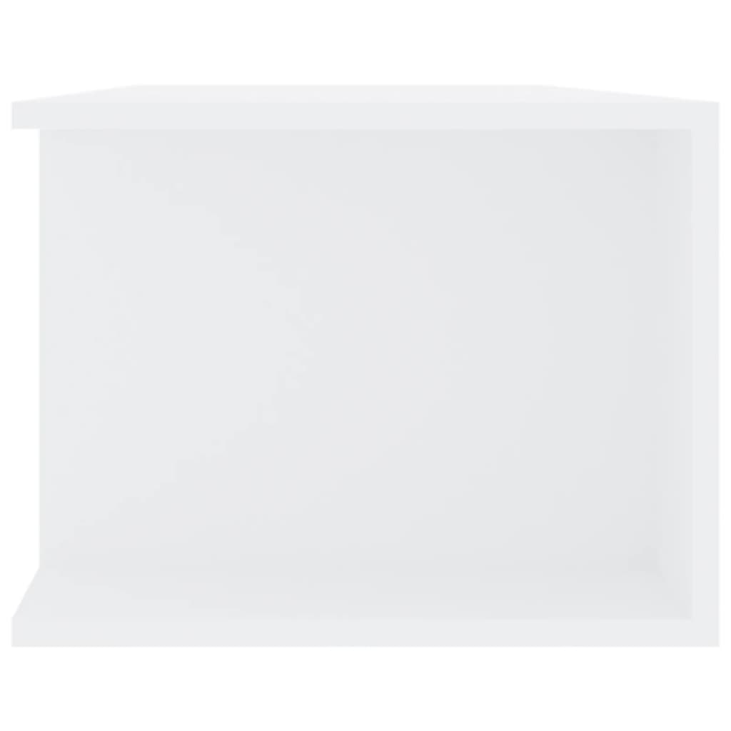 tv-skab med LED-lys 135x39x30 cm hvid