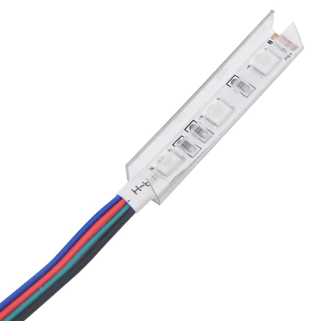 tv-bord med LED-lys 140x40x36 cm sort