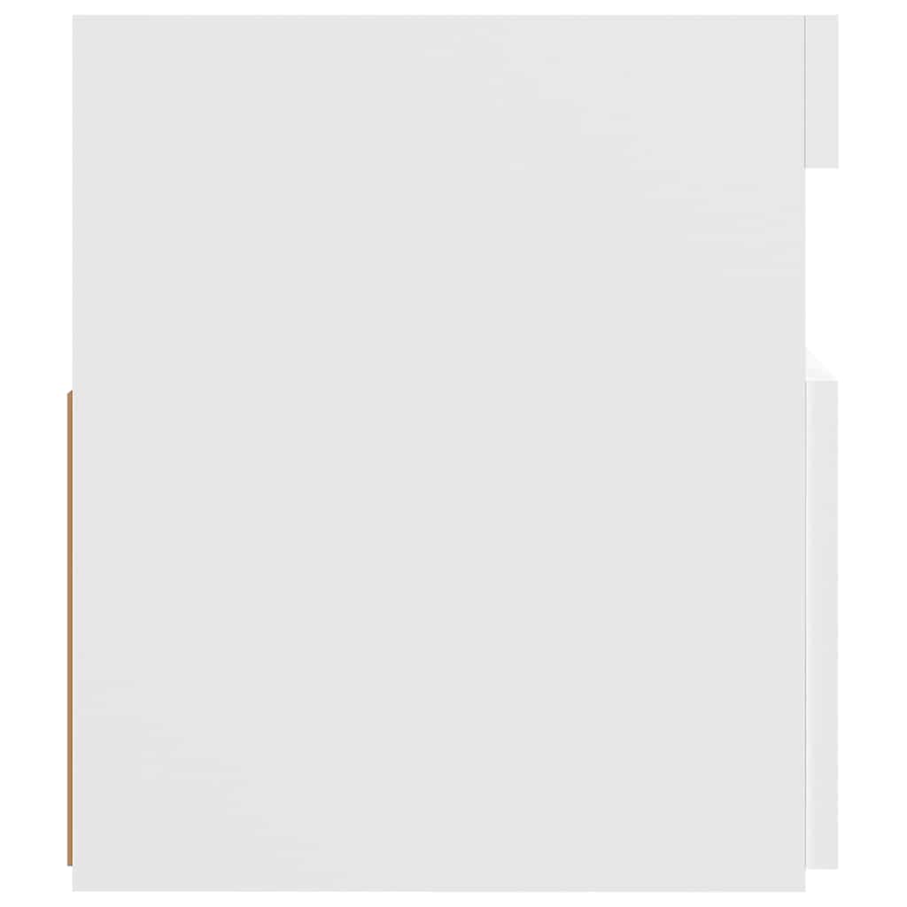 tv-skab med LED-lys 120x35x40 cm hvid