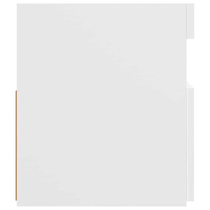 tv-skab med LED-lys 120x35x40 cm hvid