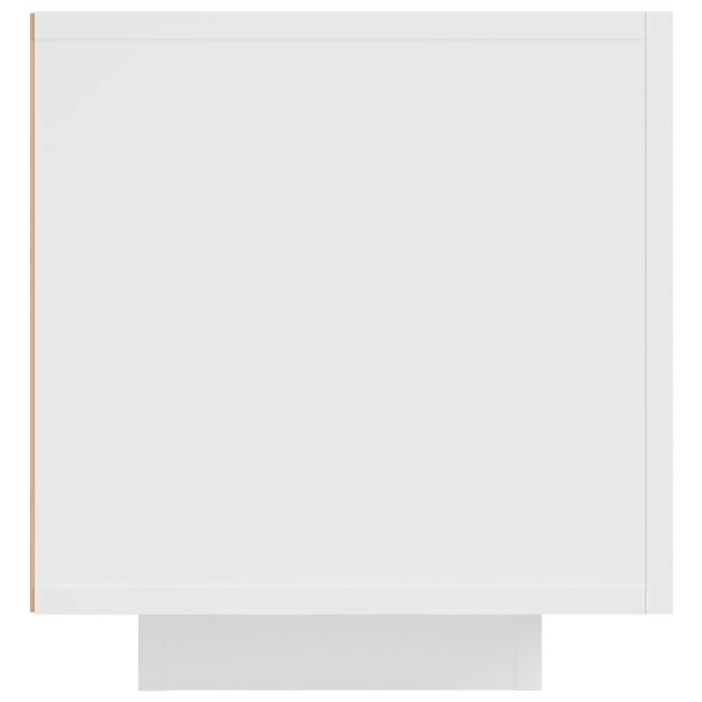 tv-skab med LED-lys 160x35x40 cm hvid