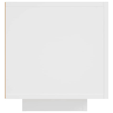 tv-skab med LED-lys 160x35x40 cm hvid