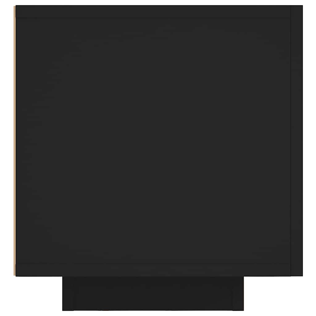 tv-bord med LED-lys 160x35x40 cm sort