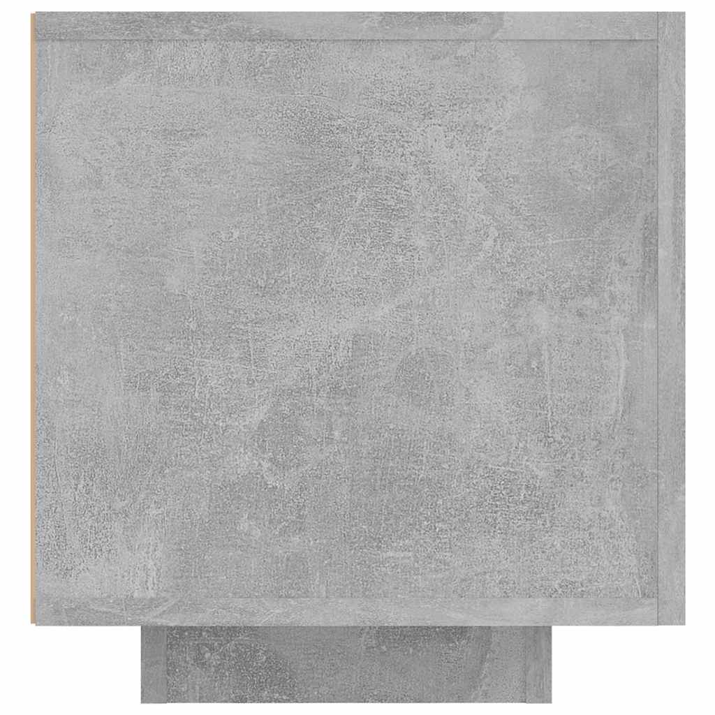 tv-skab med LED-lys 160x35x40 cm betongrå