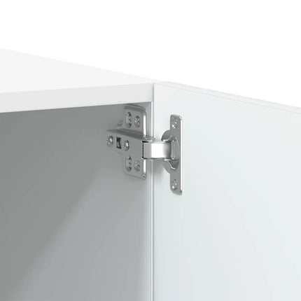 tv-bord 100x35x40 cm konstrueret træ hvid