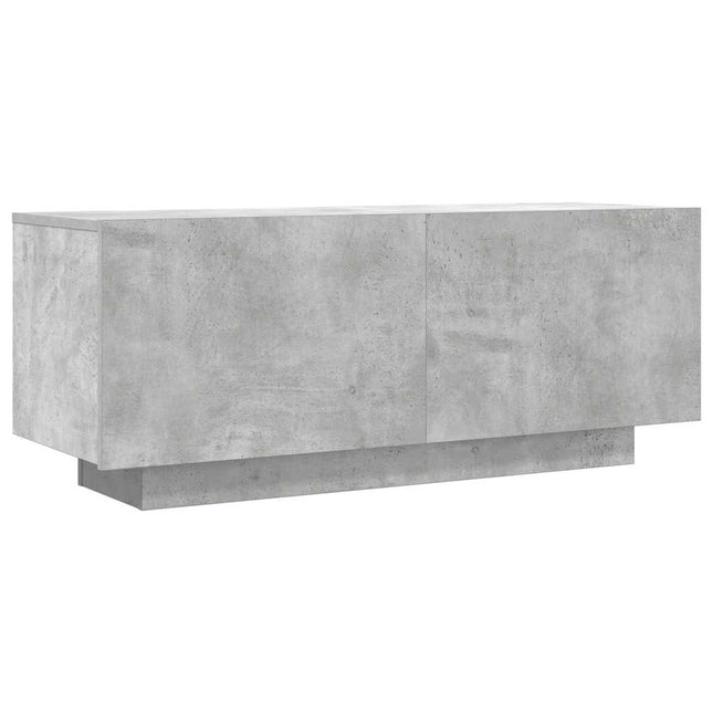 tv-bord 100x35x40 cm konstrueret træ betongrå
