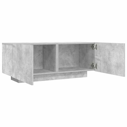 tv-bord 100x35x40 cm konstrueret træ betongrå