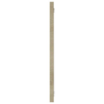 badeværelsesspejl 100x1,5x37 cm spånplade sonoma-eg
