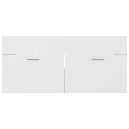 skab til håndvask 100x38,5x46 cm konstrueret træ hvid
