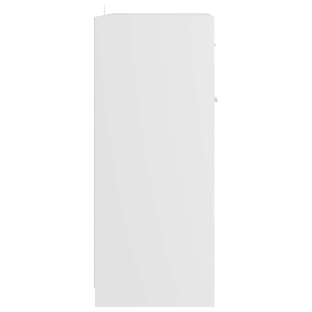 badeværelsesskab 60x33x80 cm konstrueret træ hvid