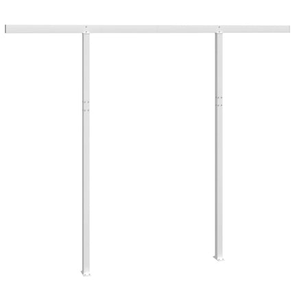 markisestolpesæt 300x245 cm jern hvid