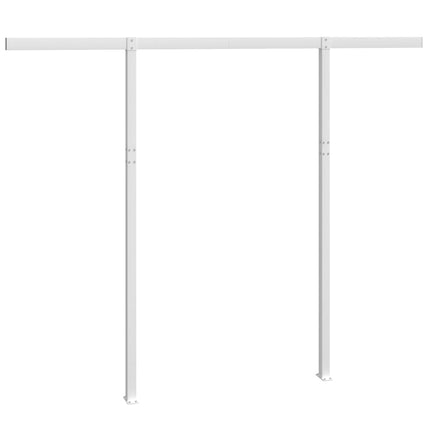 markisestolpesæt 300x245 cm jern hvid