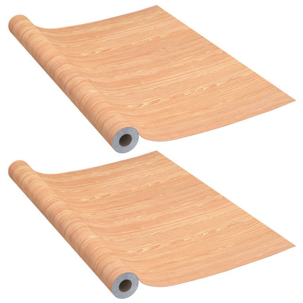 selvklæbende folie til døre 2 stk. 210x90 cm PVC ahorn