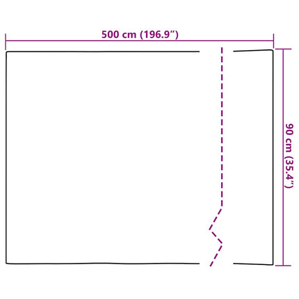 selvklæbende folie til møbler 500x90 cm PVC gylden højglans