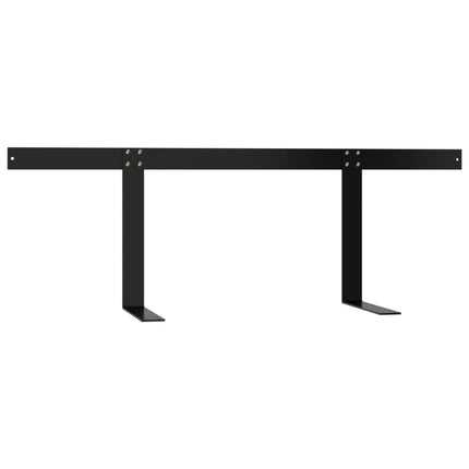 ryglæn til pallesofa 110 cm jern sort